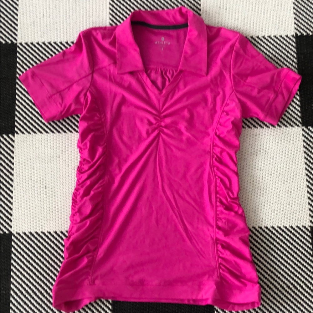 Athleta birdie polo in pink